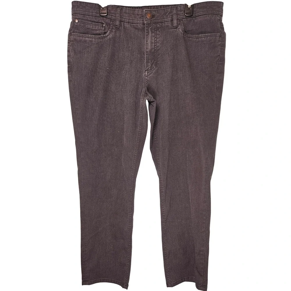 English Laundry Mens 38x32 Dark Grey 5-Pocket Straight Leg Pants Denim Style‎